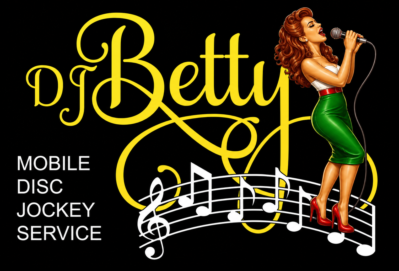 DJ Betty Mobile Disc Jockey Service logo
