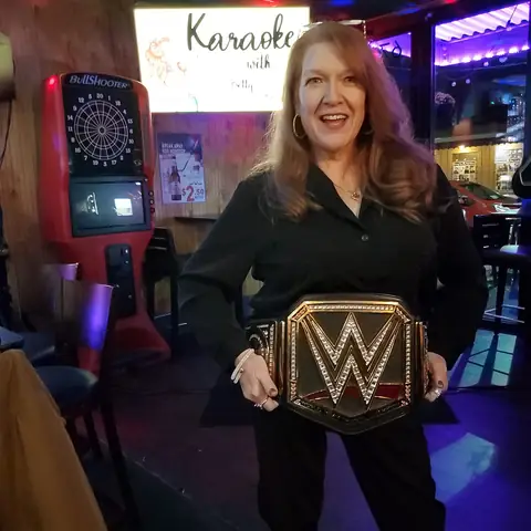 DJ Betty hosting karaoke